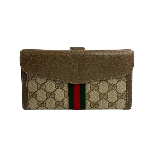 Gucci Sherry Line GG Long Wallet Brown - Picture 3 of 11